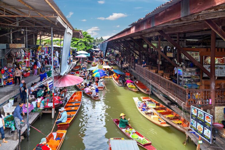 Mercado flotante de Damnoen Saduak
